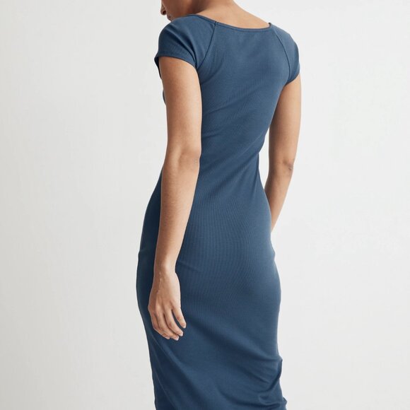 Madewell Brightside Bodycon Midi Dress - Picture 2 of 6